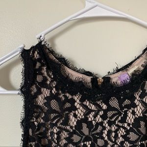 Black and lace dress from Francescas